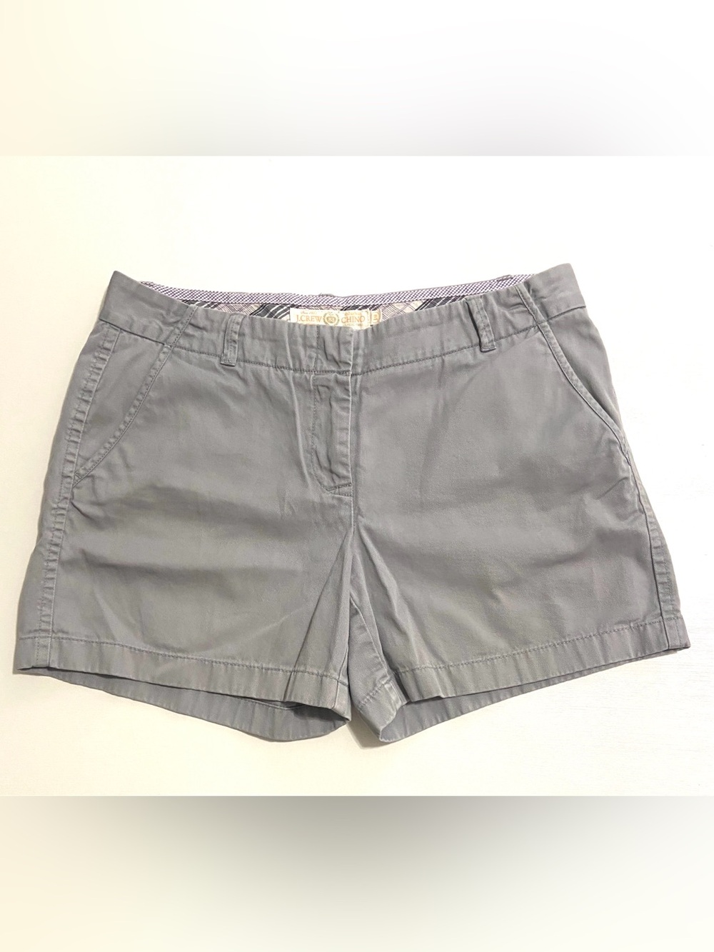 J. Crew Women's Light Gray Chino Bermuda Shorts
